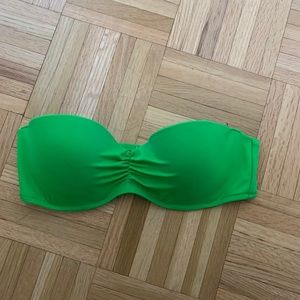 Green bathing suit top